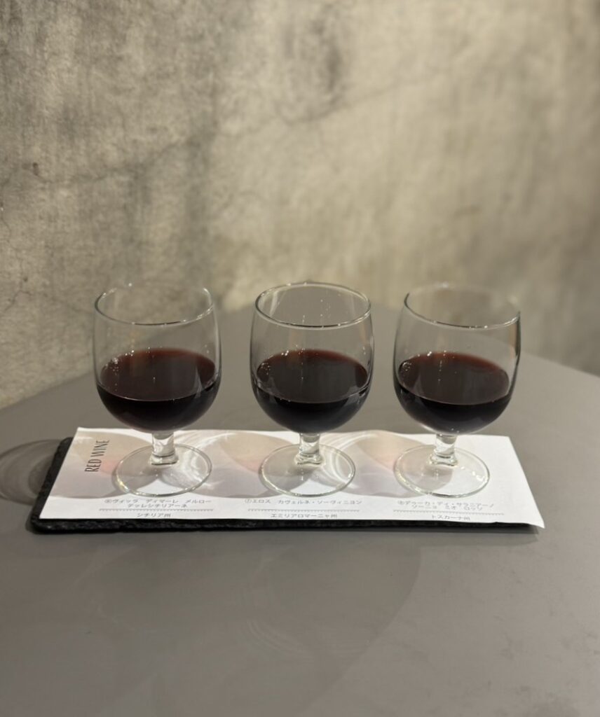 写真：アルコールメニュー